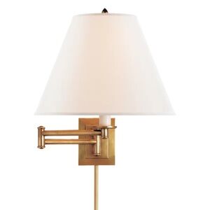 Brass Swing Arm Wall Lamps - TWO FIXTURES